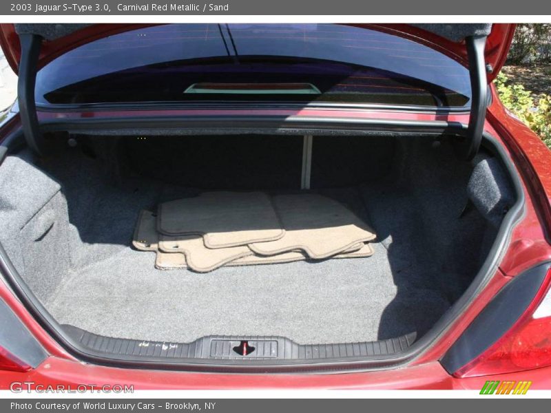 Carnival Red Metallic / Sand 2003 Jaguar S-Type 3.0
