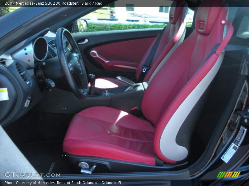  2007 SLK 280 Roadster Red Interior