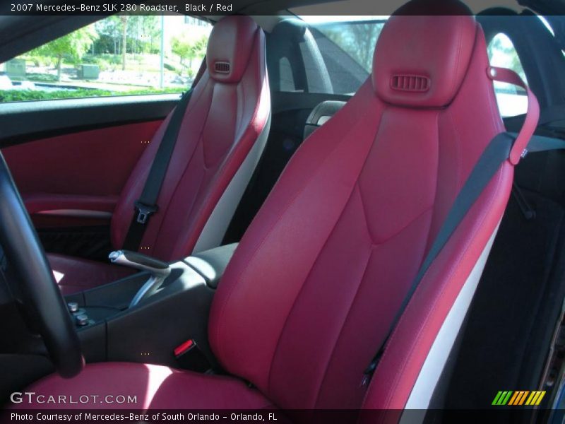  2007 SLK 280 Roadster Red Interior