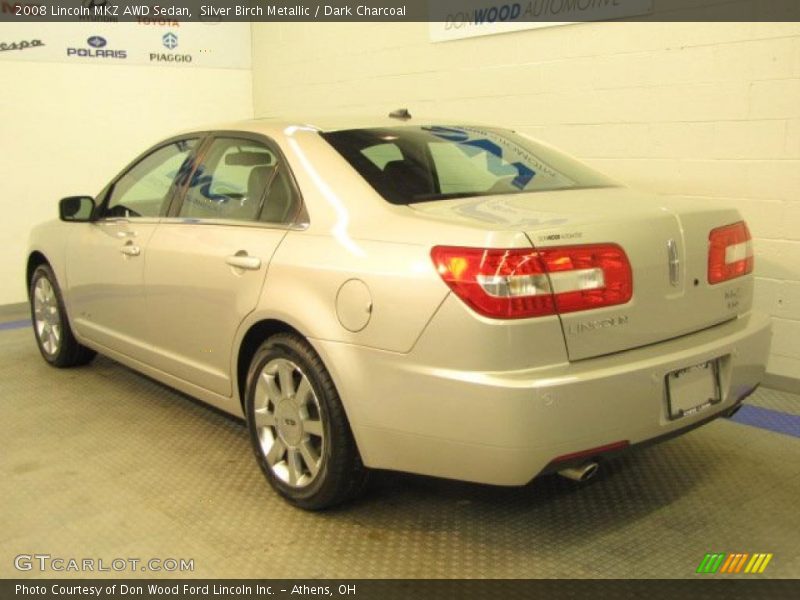 Silver Birch Metallic / Dark Charcoal 2008 Lincoln MKZ AWD Sedan