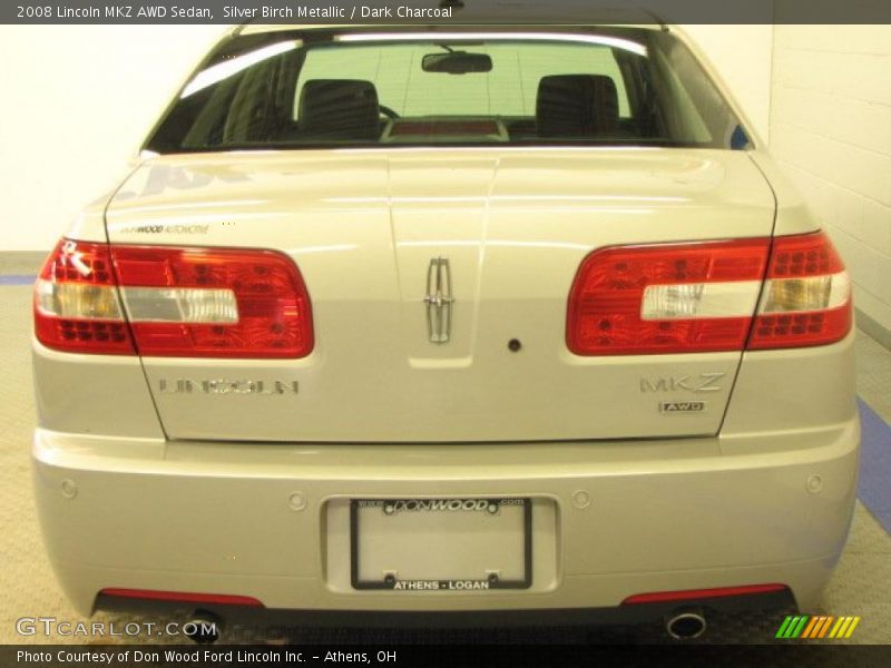 Silver Birch Metallic / Dark Charcoal 2008 Lincoln MKZ AWD Sedan