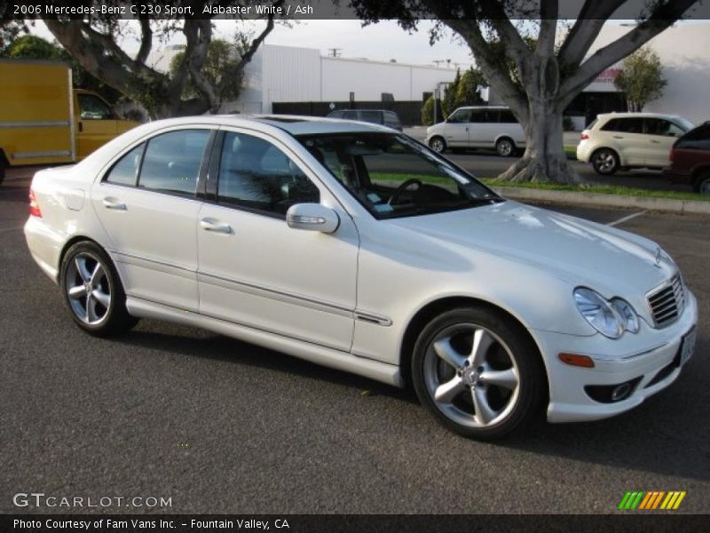 Alabaster White / Ash 2006 Mercedes-Benz C 230 Sport