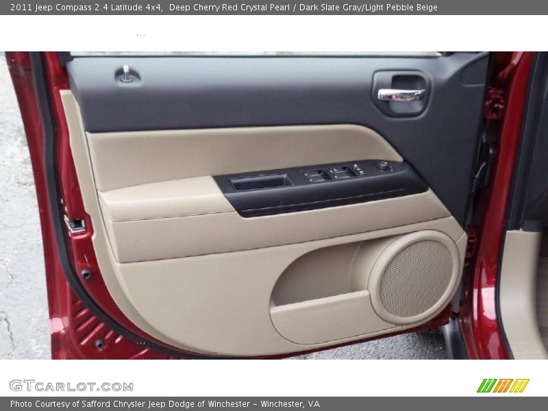 Deep Cherry Red Crystal Pearl / Dark Slate Gray/Light Pebble Beige 2011 Jeep Compass 2.4 Latitude 4x4