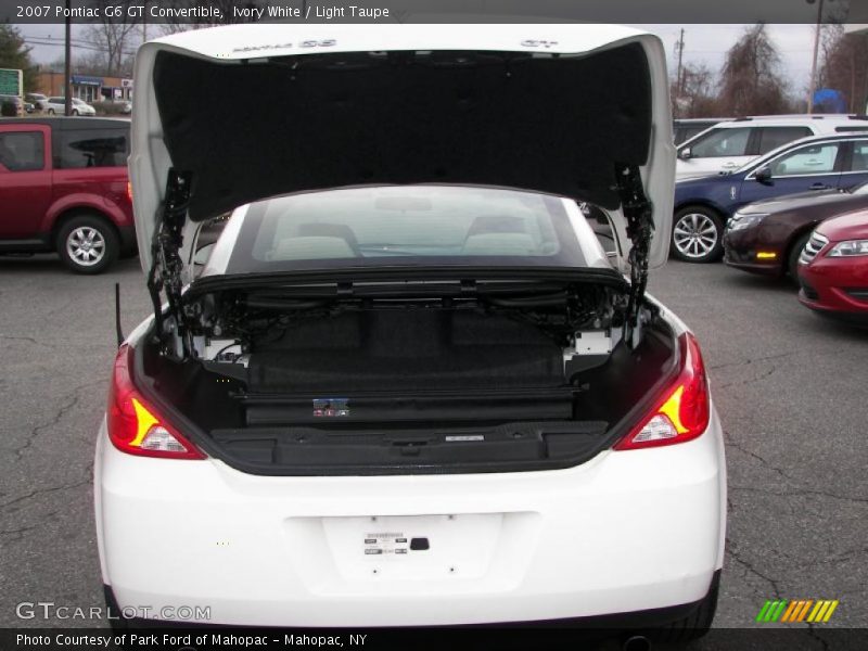 Ivory White / Light Taupe 2007 Pontiac G6 GT Convertible