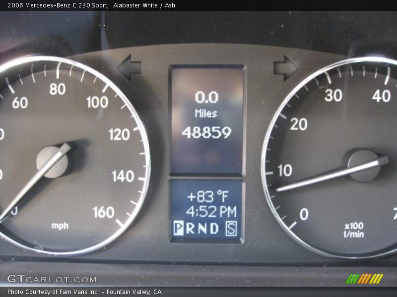 Alabaster White / Ash 2006 Mercedes-Benz C 230 Sport