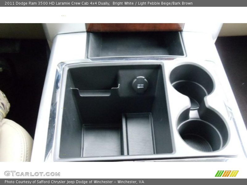 Bright White / Light Pebble Beige/Bark Brown 2011 Dodge Ram 3500 HD Laramie Crew Cab 4x4 Dually