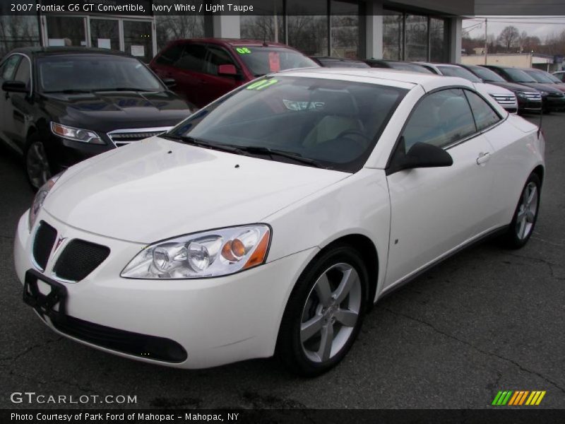 Ivory White / Light Taupe 2007 Pontiac G6 GT Convertible