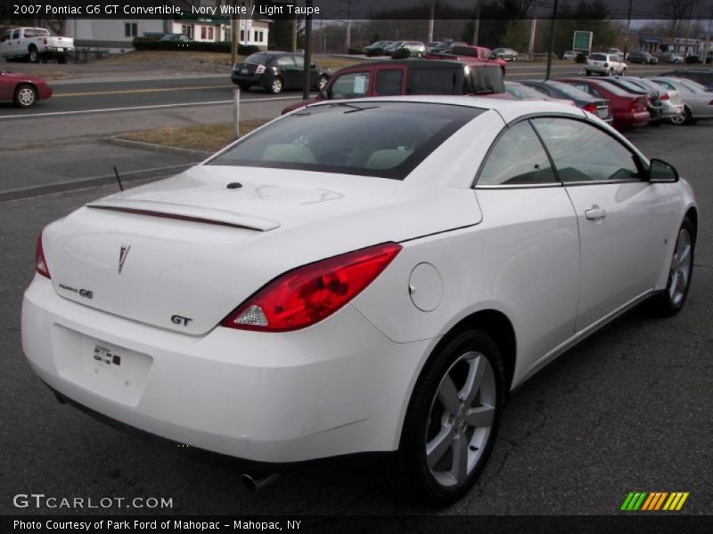 Ivory White / Light Taupe 2007 Pontiac G6 GT Convertible