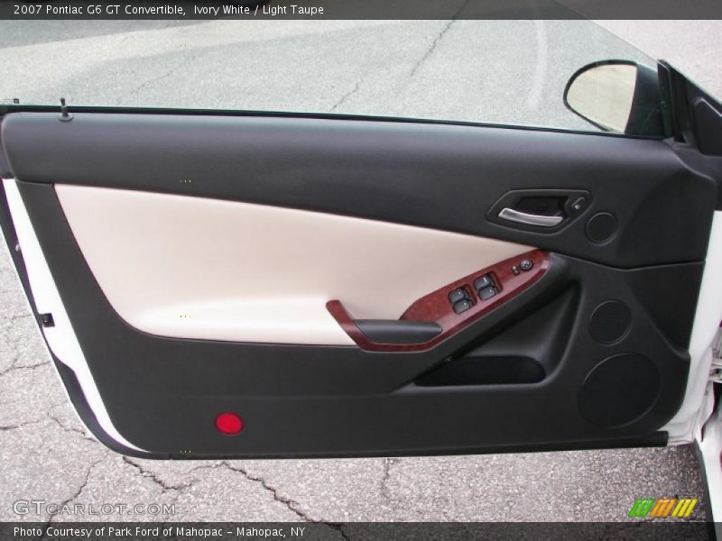 Ivory White / Light Taupe 2007 Pontiac G6 GT Convertible