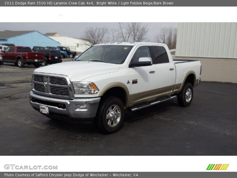 Front 3/4 View of 2011 Ram 3500 HD Laramie Crew Cab 4x4