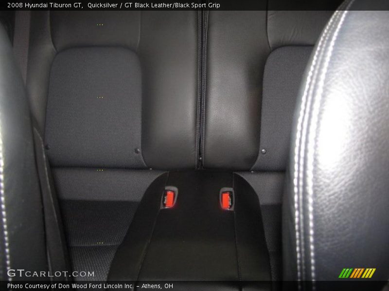 Quicksilver / GT Black Leather/Black Sport Grip 2008 Hyundai Tiburon GT