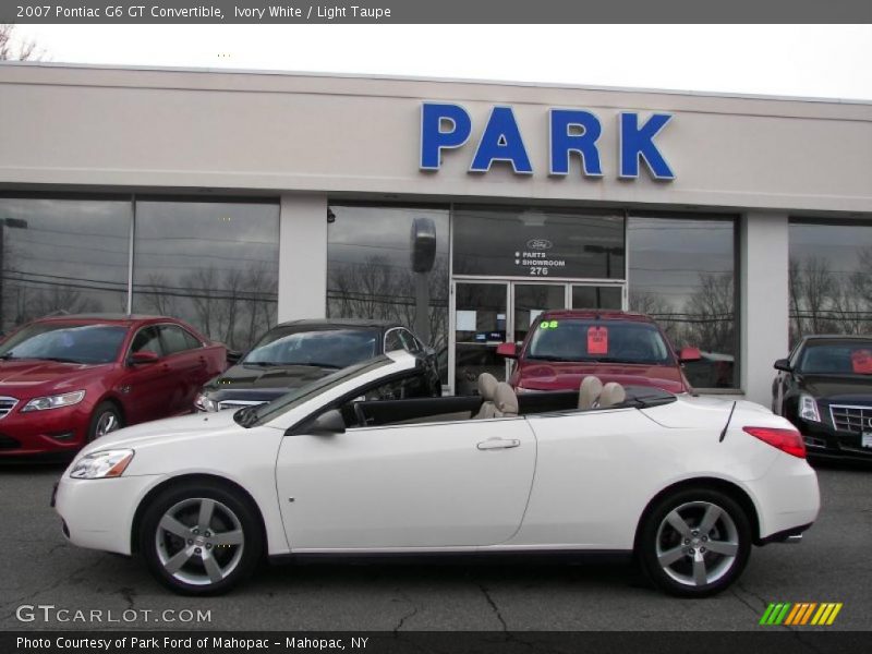 Ivory White / Light Taupe 2007 Pontiac G6 GT Convertible