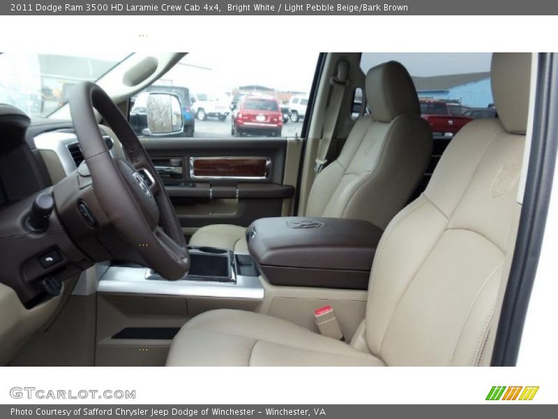  2011 Ram 3500 HD Laramie Crew Cab 4x4 Light Pebble Beige/Bark Brown Interior