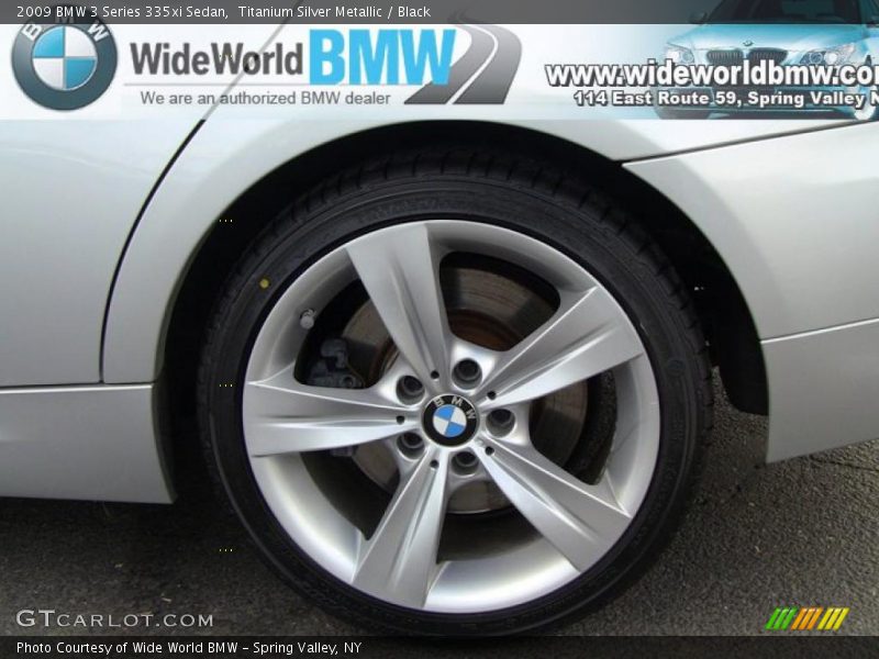 Titanium Silver Metallic / Black 2009 BMW 3 Series 335xi Sedan