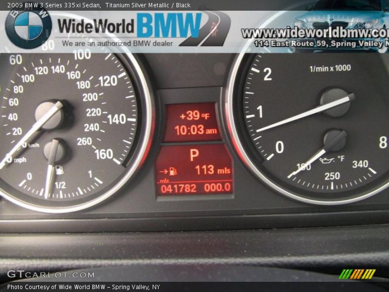 Titanium Silver Metallic / Black 2009 BMW 3 Series 335xi Sedan