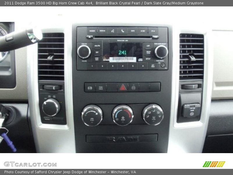 Controls of 2011 Ram 3500 HD Big Horn Crew Cab 4x4