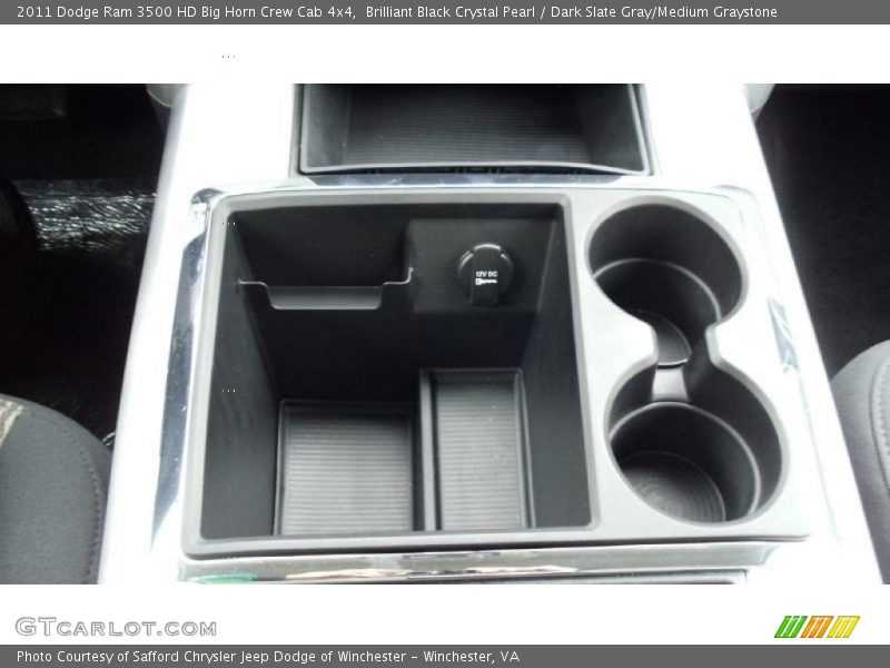 Brilliant Black Crystal Pearl / Dark Slate Gray/Medium Graystone 2011 Dodge Ram 3500 HD Big Horn Crew Cab 4x4