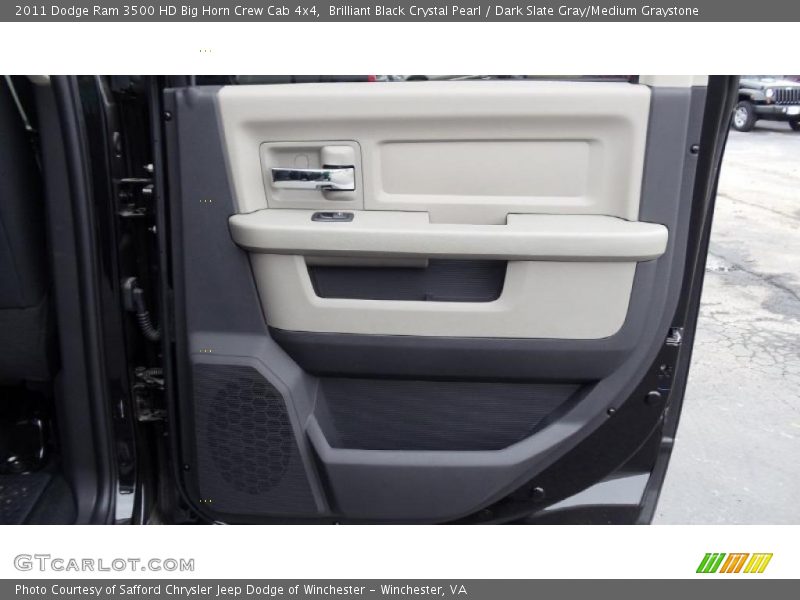 Brilliant Black Crystal Pearl / Dark Slate Gray/Medium Graystone 2011 Dodge Ram 3500 HD Big Horn Crew Cab 4x4