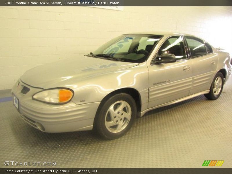 Silvermist Metallic / Dark Pewter 2000 Pontiac Grand Am SE Sedan