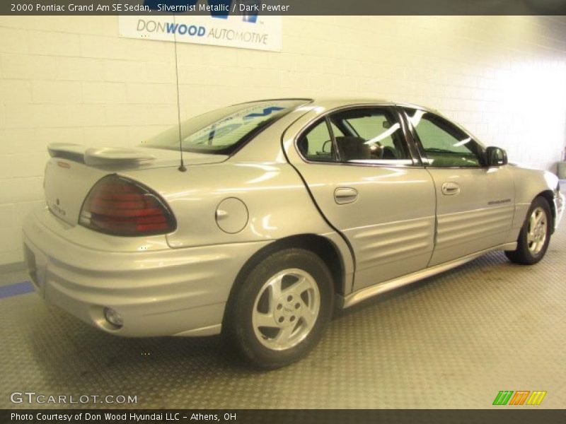Silvermist Metallic / Dark Pewter 2000 Pontiac Grand Am SE Sedan