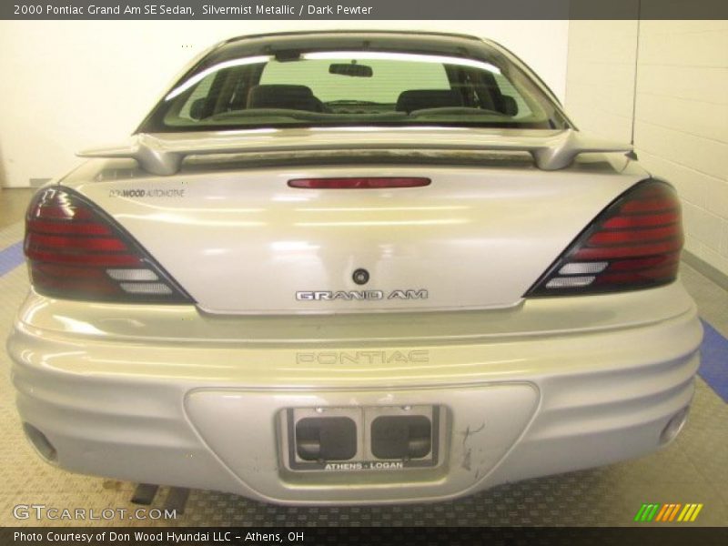 Silvermist Metallic / Dark Pewter 2000 Pontiac Grand Am SE Sedan