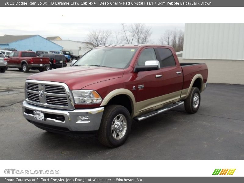 Front 3/4 View of 2011 Ram 3500 HD Laramie Crew Cab 4x4