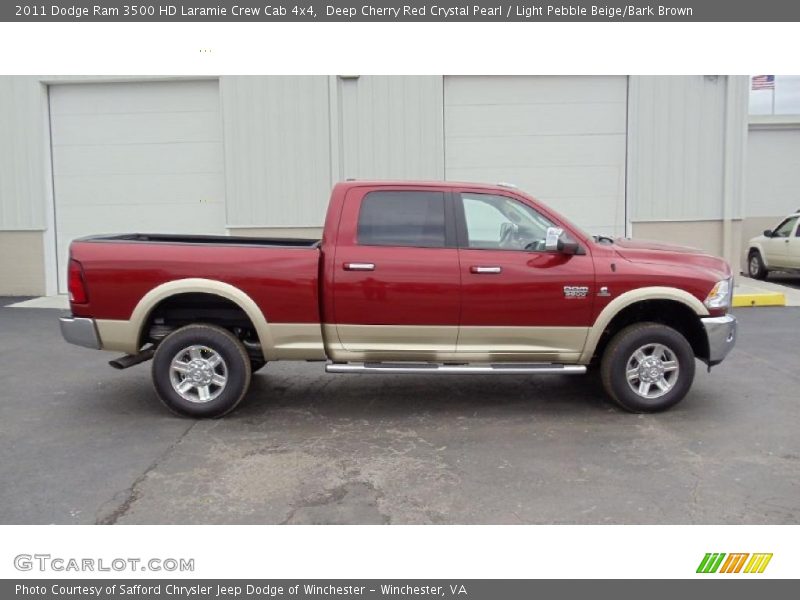  2011 Ram 3500 HD Laramie Crew Cab 4x4 Deep Cherry Red Crystal Pearl
