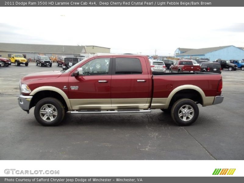  2011 Ram 3500 HD Laramie Crew Cab 4x4 Deep Cherry Red Crystal Pearl