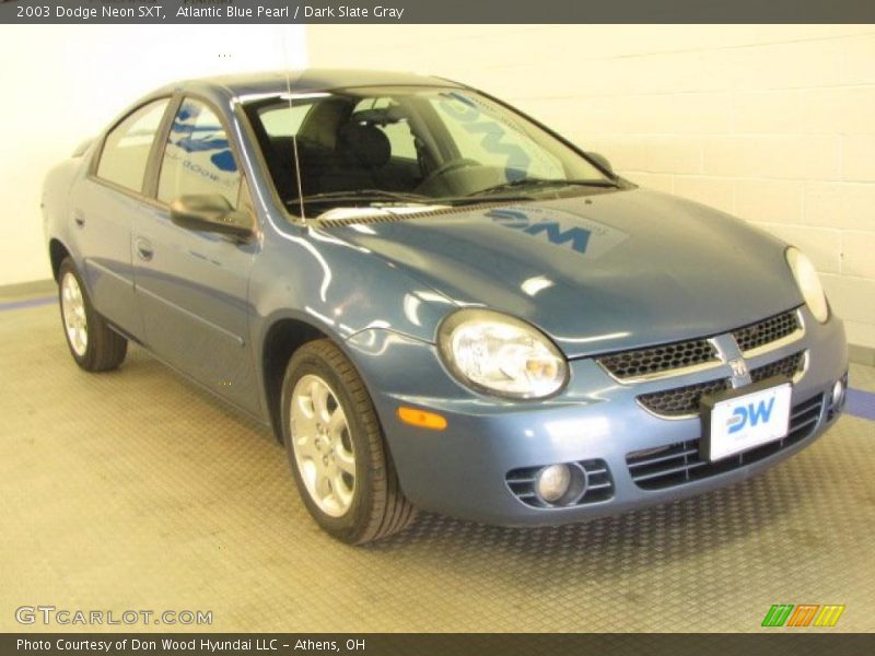 Atlantic Blue Pearl / Dark Slate Gray 2003 Dodge Neon SXT