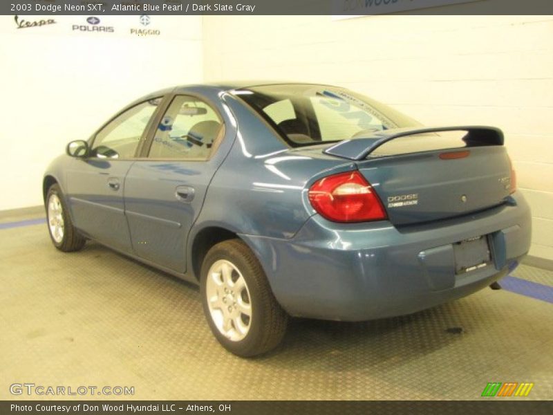 Atlantic Blue Pearl / Dark Slate Gray 2003 Dodge Neon SXT