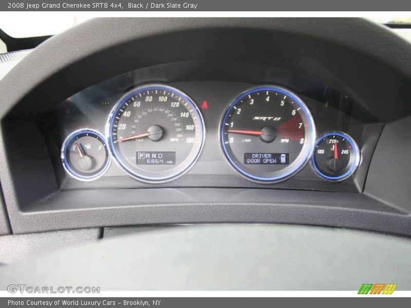 Black / Dark Slate Gray 2008 Jeep Grand Cherokee SRT8 4x4