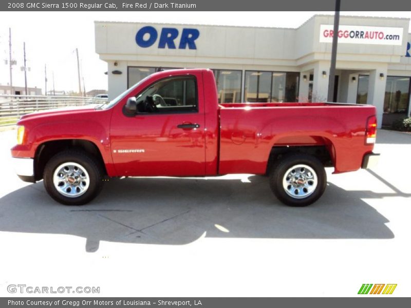 Fire Red / Dark Titanium 2008 GMC Sierra 1500 Regular Cab