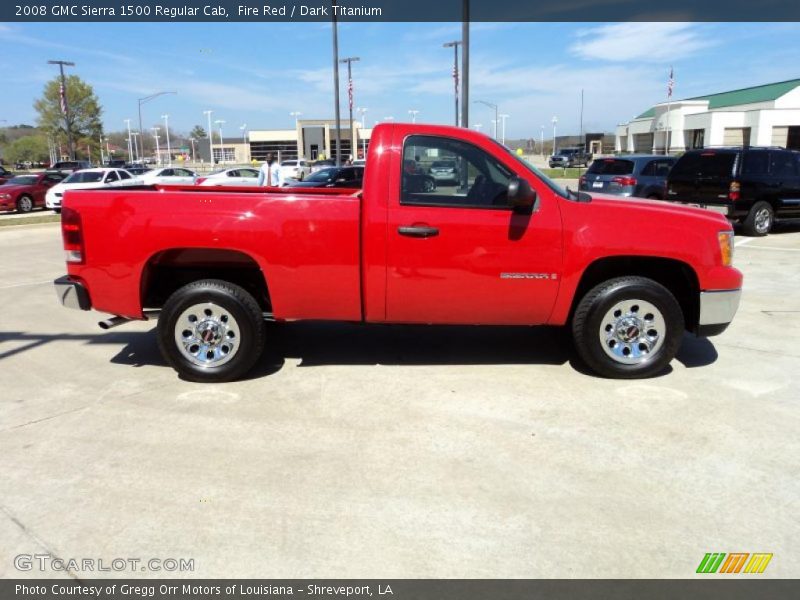 Fire Red / Dark Titanium 2008 GMC Sierra 1500 Regular Cab