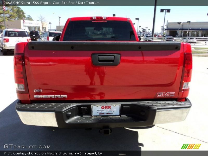 Fire Red / Dark Titanium 2008 GMC Sierra 1500 Regular Cab