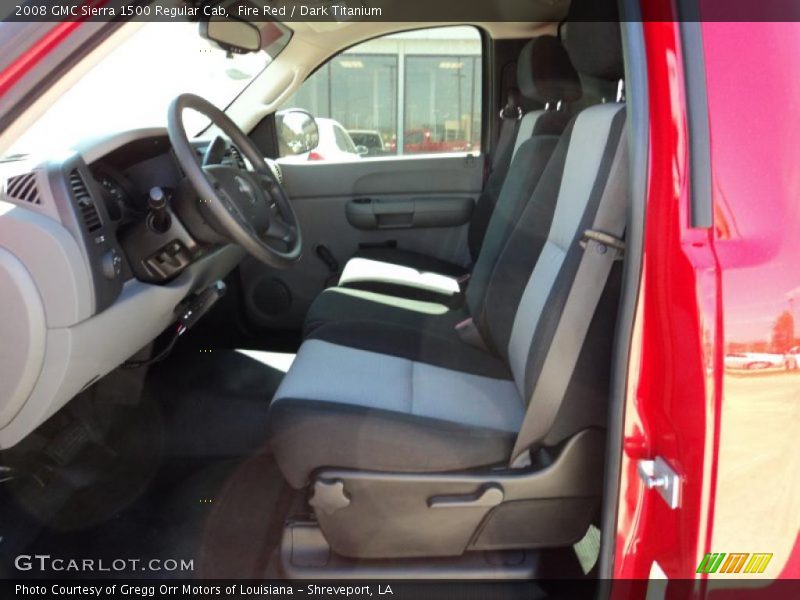 Fire Red / Dark Titanium 2008 GMC Sierra 1500 Regular Cab