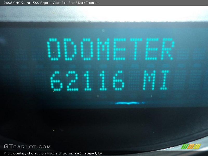 Fire Red / Dark Titanium 2008 GMC Sierra 1500 Regular Cab