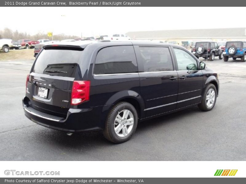 Blackberry Pearl / Black/Light Graystone 2011 Dodge Grand Caravan Crew
