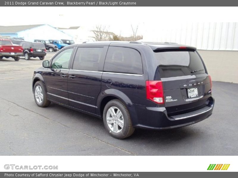 Blackberry Pearl / Black/Light Graystone 2011 Dodge Grand Caravan Crew