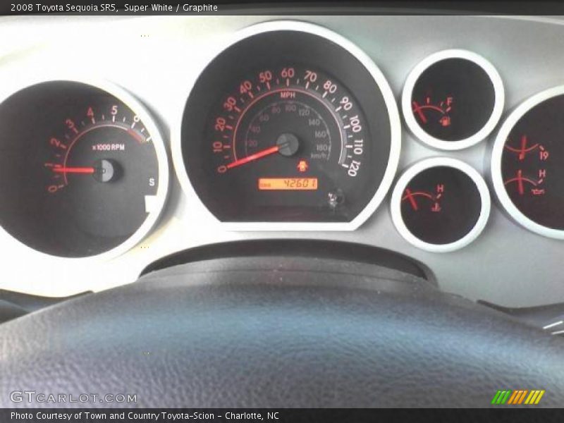 Super White / Graphite 2008 Toyota Sequoia SR5