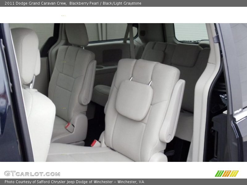  2011 Grand Caravan Crew Black/Light Graystone Interior