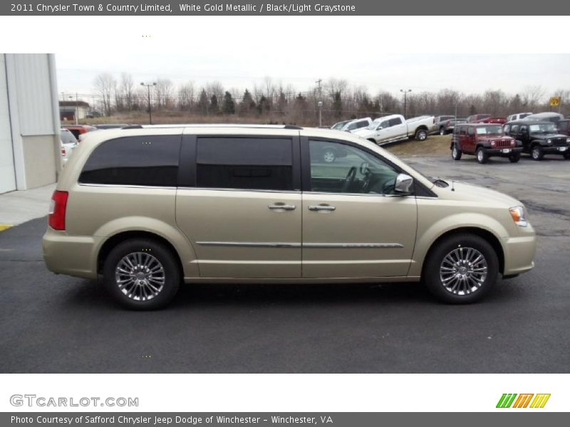 White Gold Metallic / Black/Light Graystone 2011 Chrysler Town & Country Limited