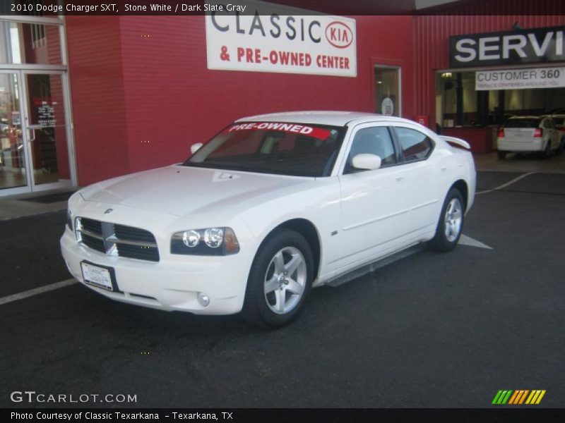 Stone White / Dark Slate Gray 2010 Dodge Charger SXT