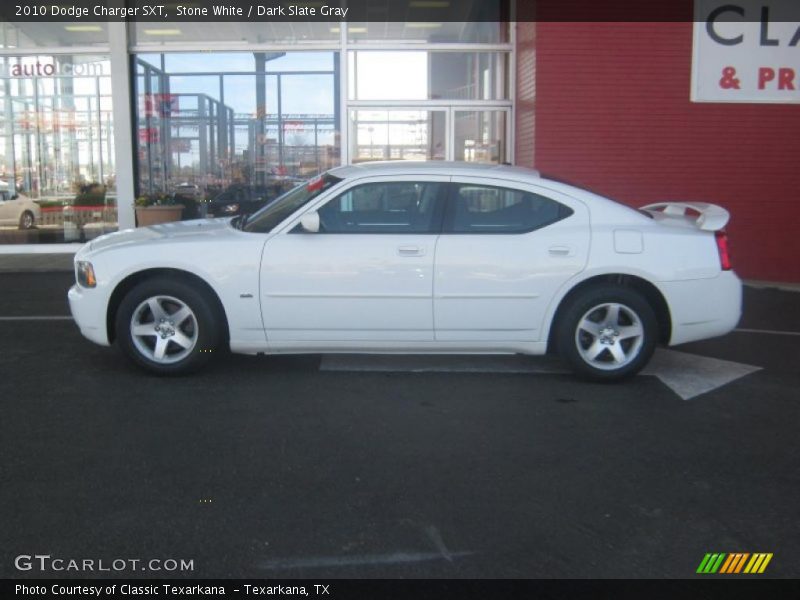 Stone White / Dark Slate Gray 2010 Dodge Charger SXT