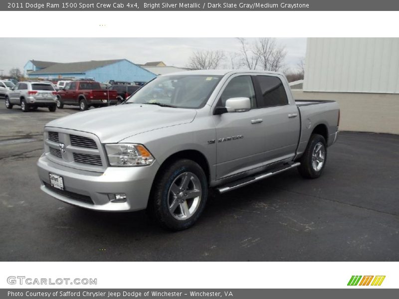 Front 3/4 View of 2011 Ram 1500 Sport Crew Cab 4x4