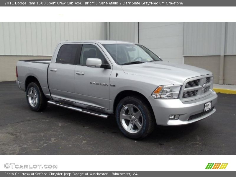  2011 Ram 1500 Sport Crew Cab 4x4 Bright Silver Metallic