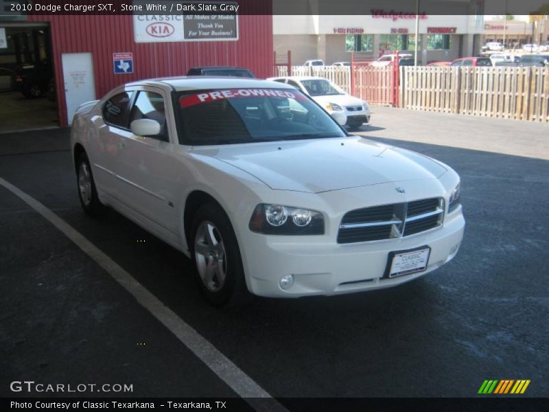 Stone White / Dark Slate Gray 2010 Dodge Charger SXT