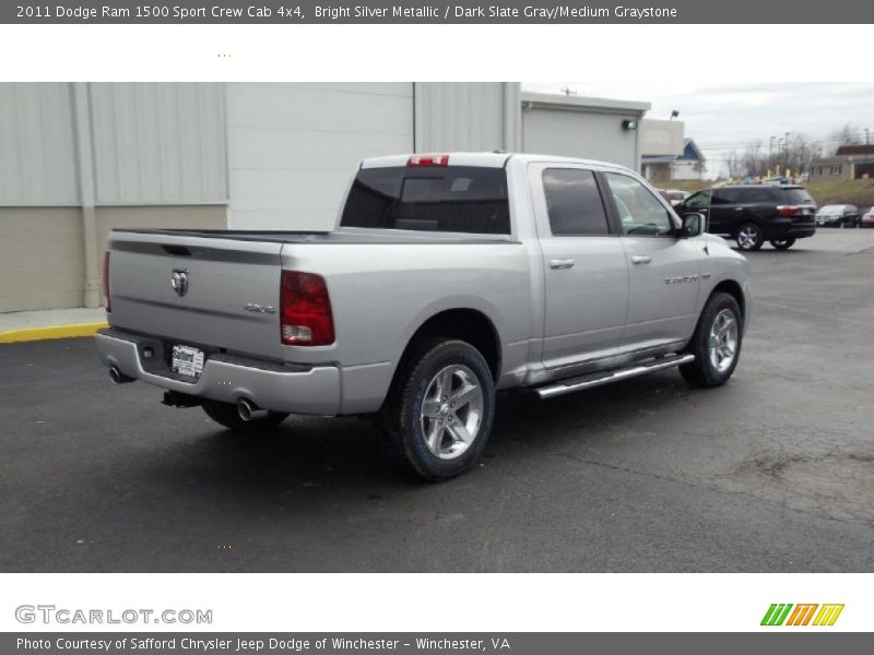 2011 Ram 1500 Sport Crew Cab 4x4 Bright Silver Metallic