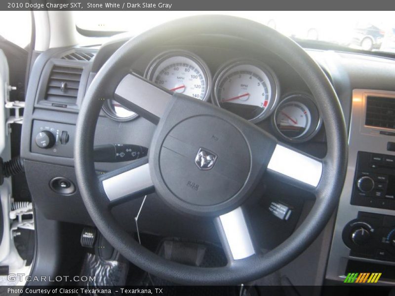 Stone White / Dark Slate Gray 2010 Dodge Charger SXT