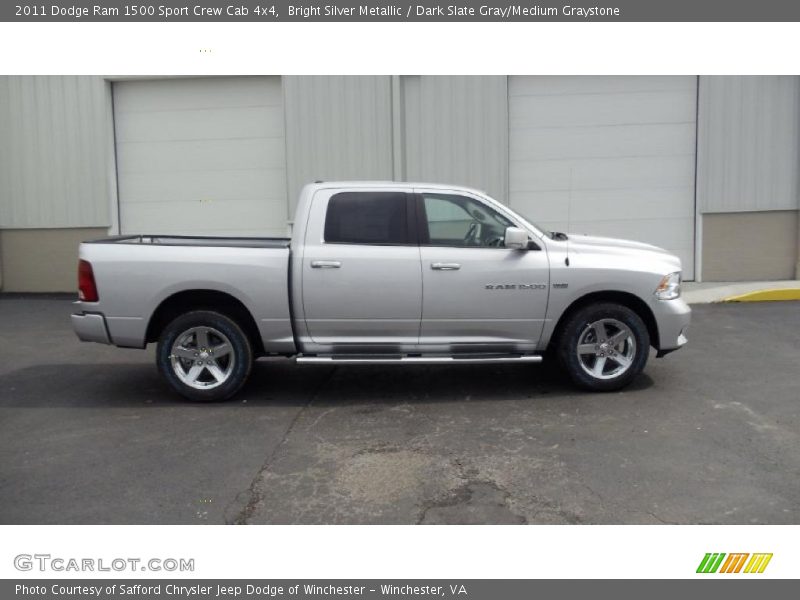 Bright Silver Metallic / Dark Slate Gray/Medium Graystone 2011 Dodge Ram 1500 Sport Crew Cab 4x4