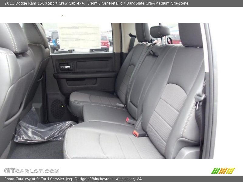 Bright Silver Metallic / Dark Slate Gray/Medium Graystone 2011 Dodge Ram 1500 Sport Crew Cab 4x4